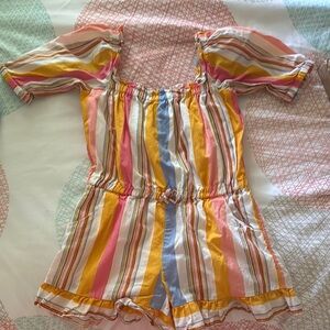 Janie and Jack Toddler Colorful Striped Romper